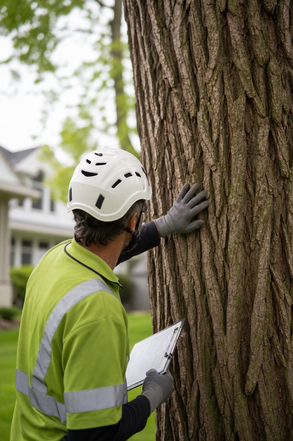 ISA Certified arborist at work in Edmonton