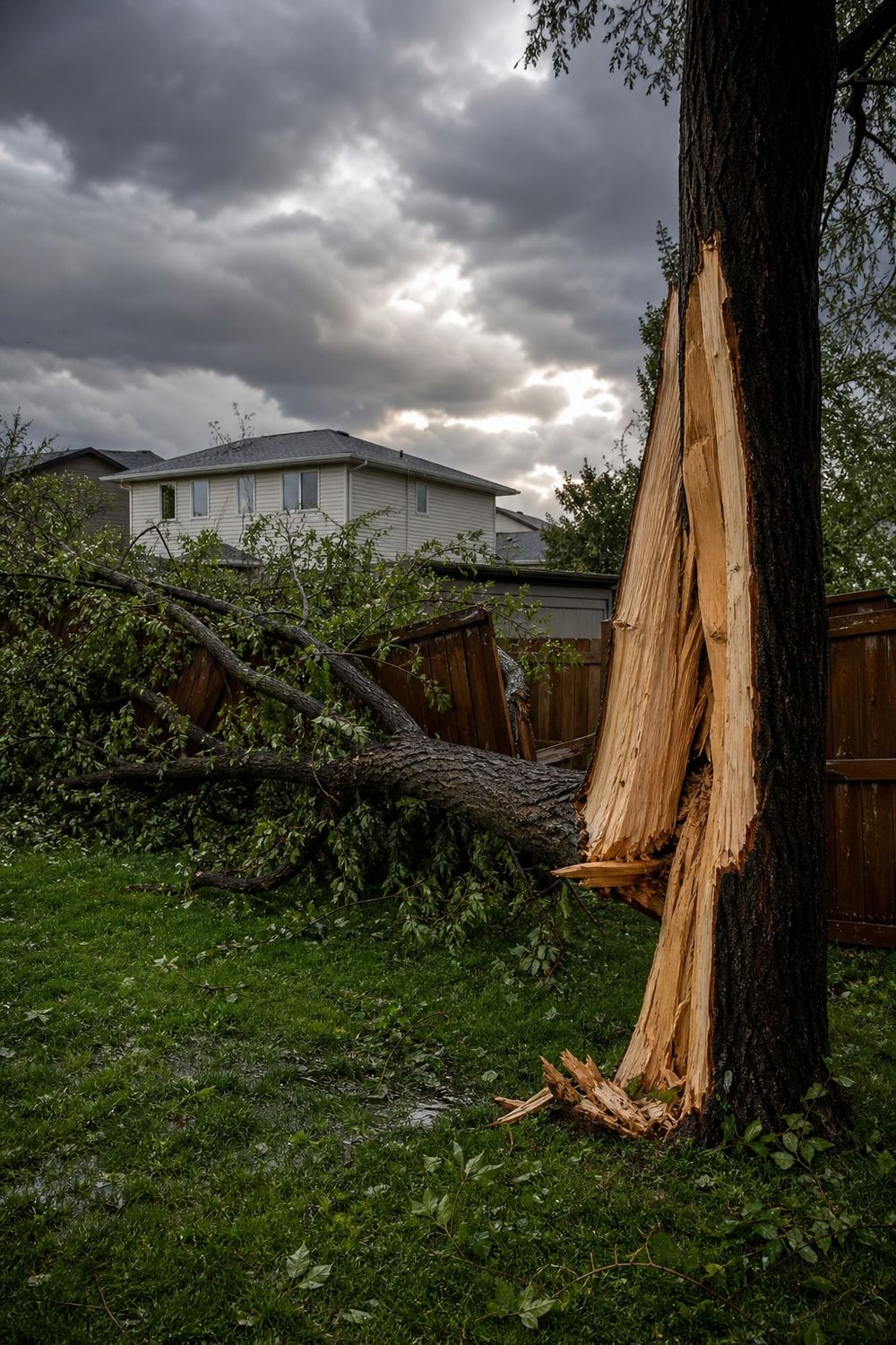 What to Do After Storm Tree Damage in Edmonton